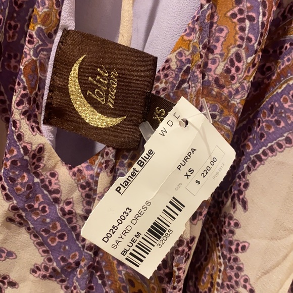 Revolve Sayrd Maxi Dress in Purple Paisley NWT - Picture 10 of 11